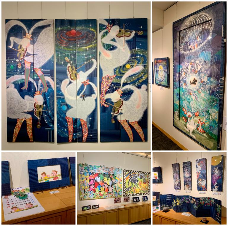 和紙との語らい 尾曽律葉 和紙ちぎり絵 個展